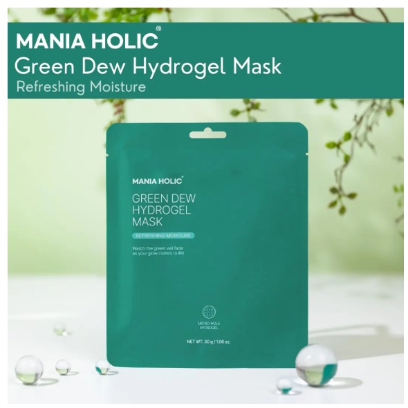 MASCARILLA EN HIDROGEL - MANIAHOLIC Green Dew Hydrogel Mask x 1 unidad