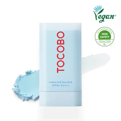 Protecto Solar en Barra  - Cotton Soft Sun Stick SPF50+ PA++++ -TOCOBO