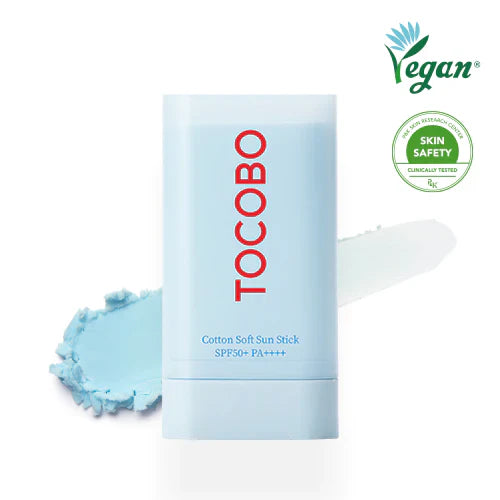Protecto Solar en Barra  - Cotton Soft Sun Stick SPF50+ PA++++ -TOCOBO