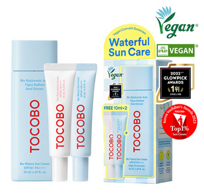 Protector solar  en Set -  Waterful Suncare Sun Cream Set - TOCOBO