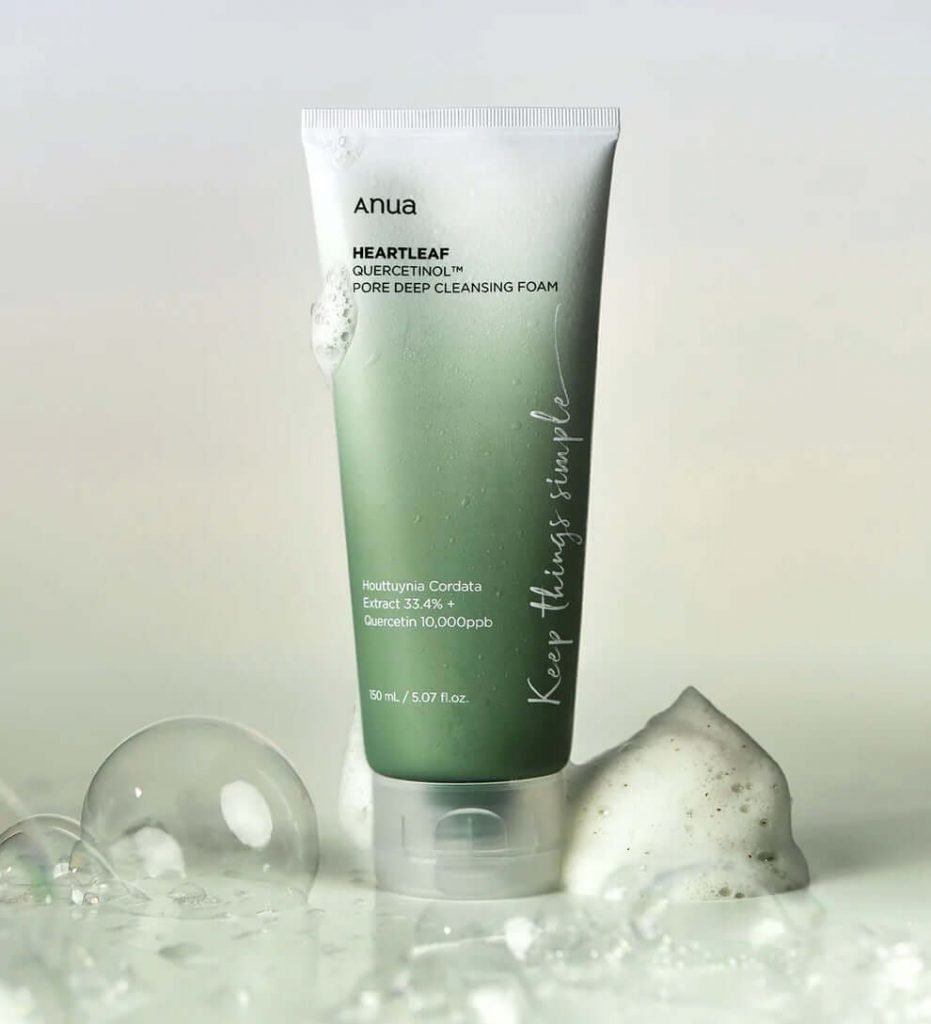 Jabón acuoso facial - Heartleaf Quercetinol Pore Deep Cleansing Foam